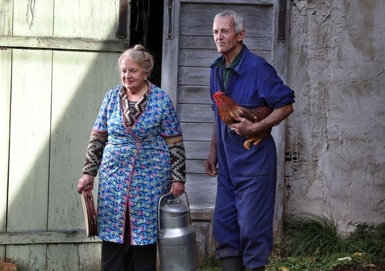 Rosa y Casimiro Martínez Callejo, vecinos de Cabezón de la Sal, uno de los retratos del proyecto
