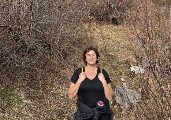 Pilar Fatás completa la ruta Bajo los Picos