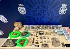 Material incautado durante la operación.
