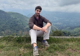 Andrés Pacheco, en el mirador de El Soplao.