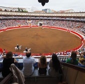 Vista general de la plaza de toros de Santander.
