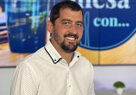 Víctor García, en las instalaciones de El Diario Montañés.