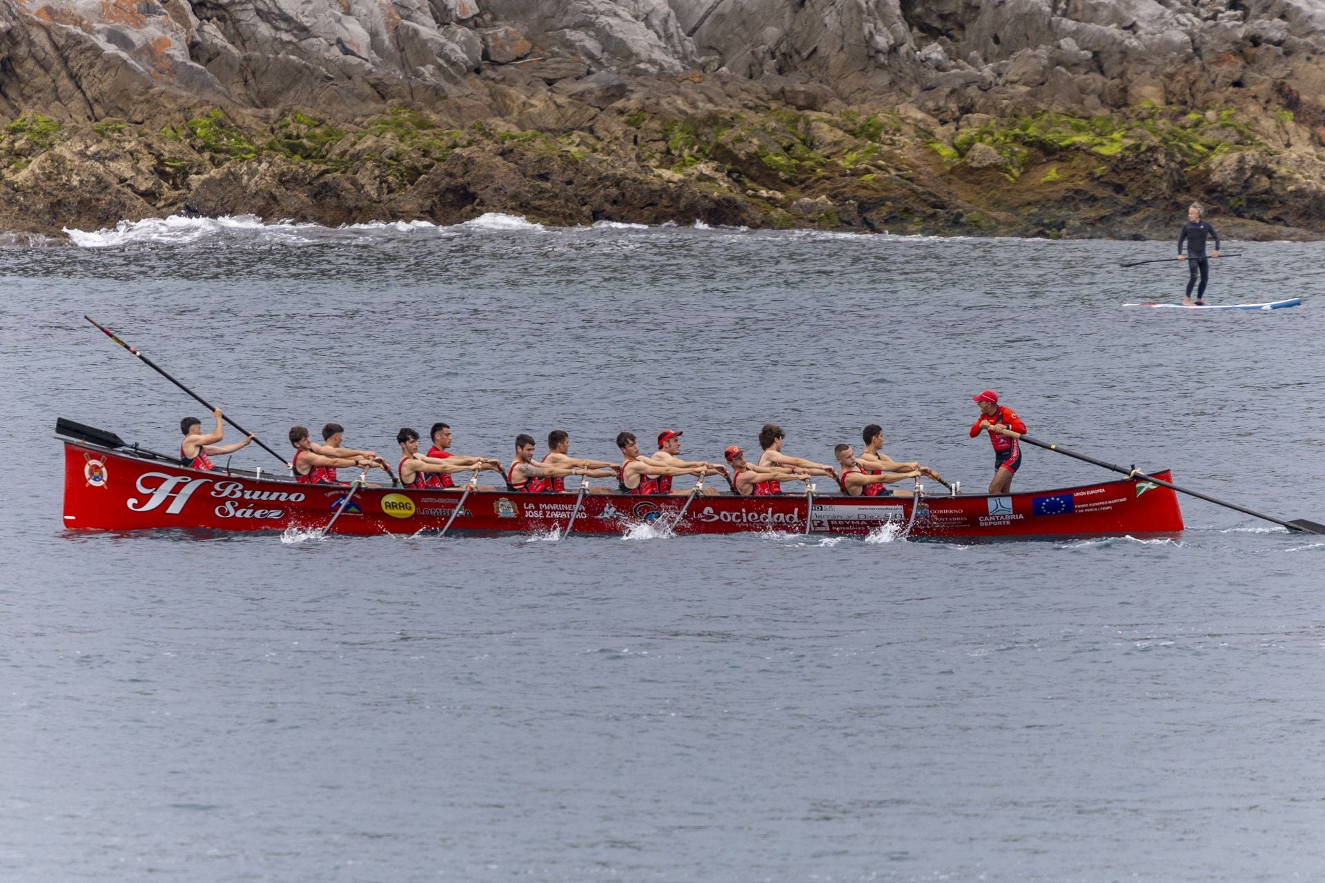 La trainera de Castro solo fue superada en Zarautz por San Pedro.