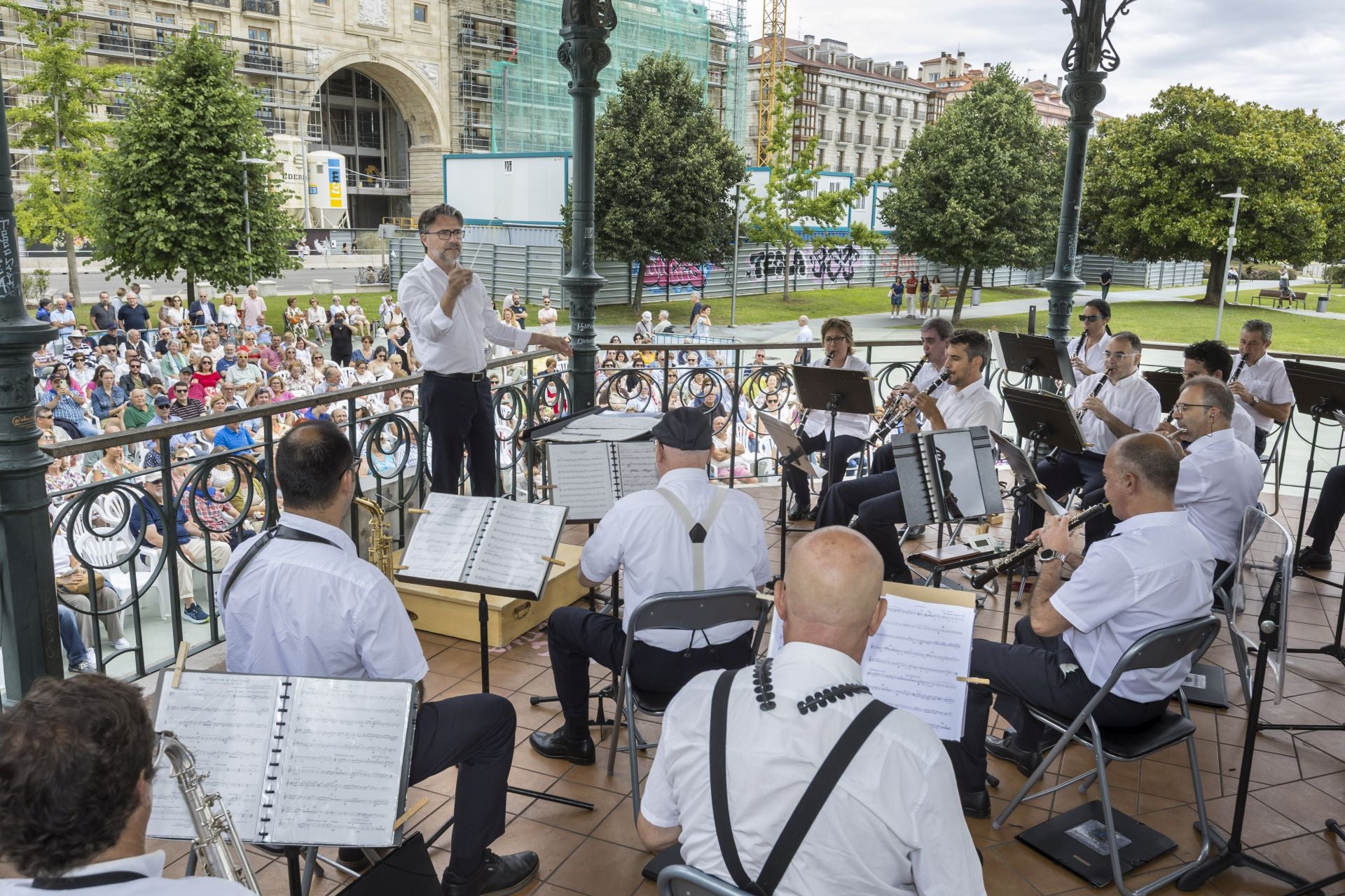 La Banda Municipal de Música de Santander cerró ayer el ciclo 'La Municipal en el Templete'