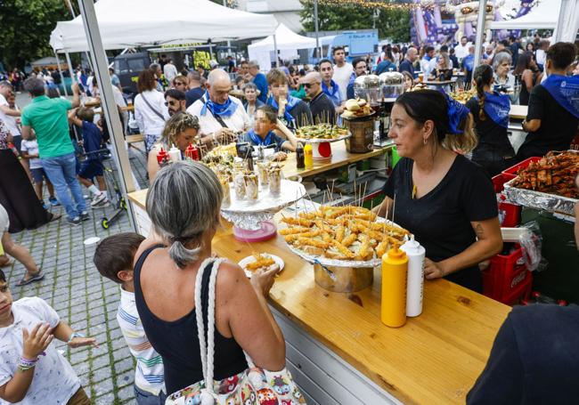 Las casetas de la Feria de Día, uno de los ganchos de la Semana Grande.