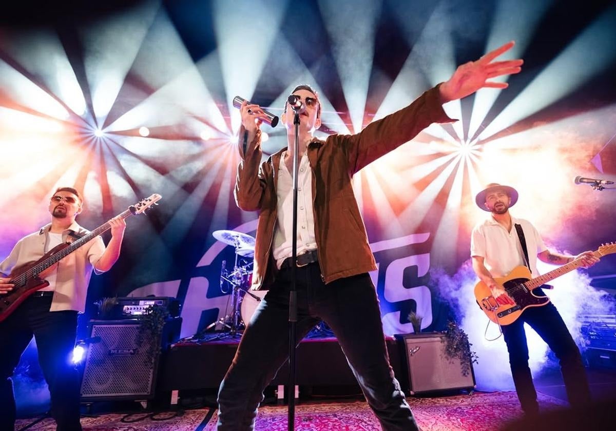 La banda cántabra The Chulos en una actuación.