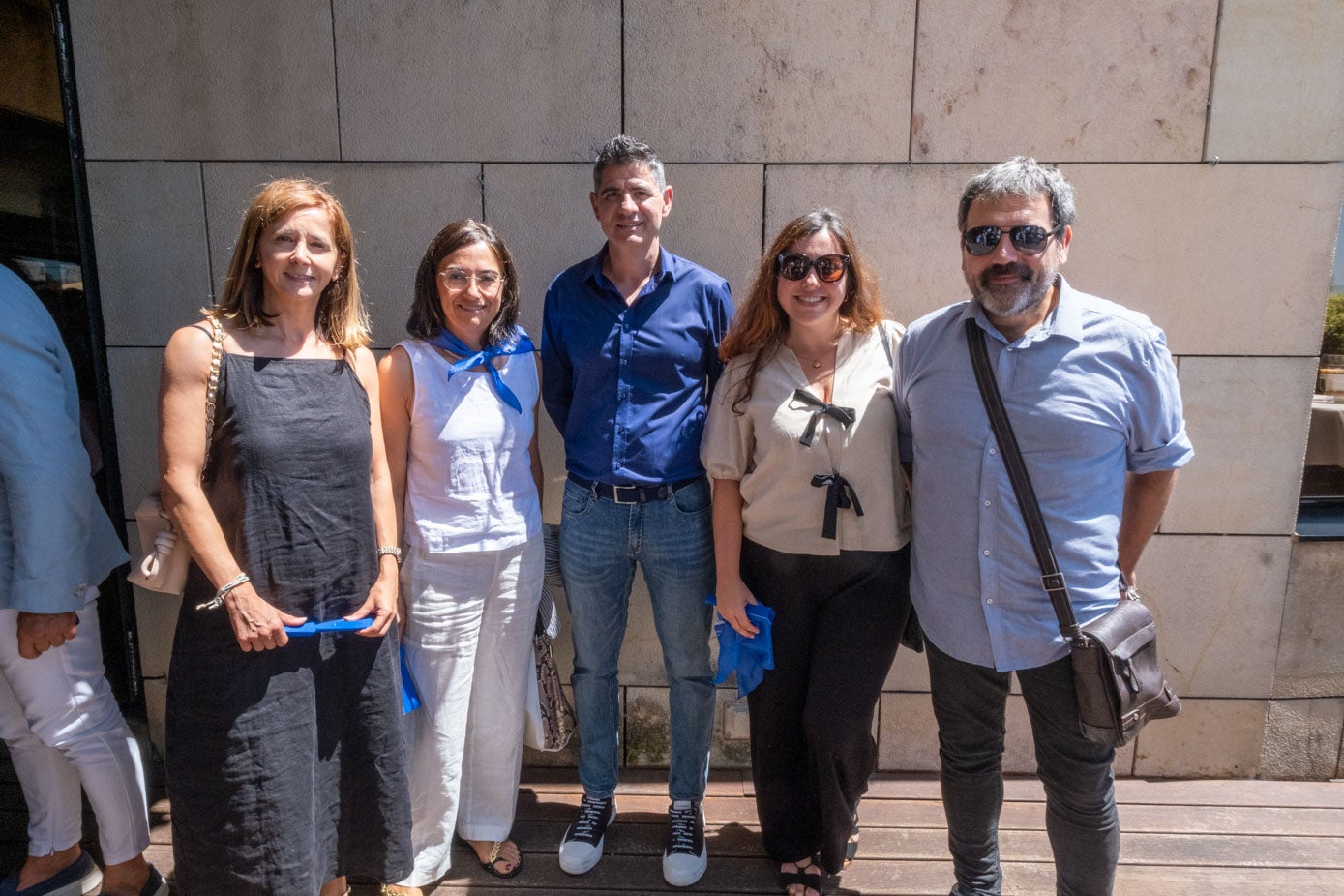 María del Mar García de los Salmones, Conchi López, Jesús Collado, Alexandra Alonso y Aser Falagán.