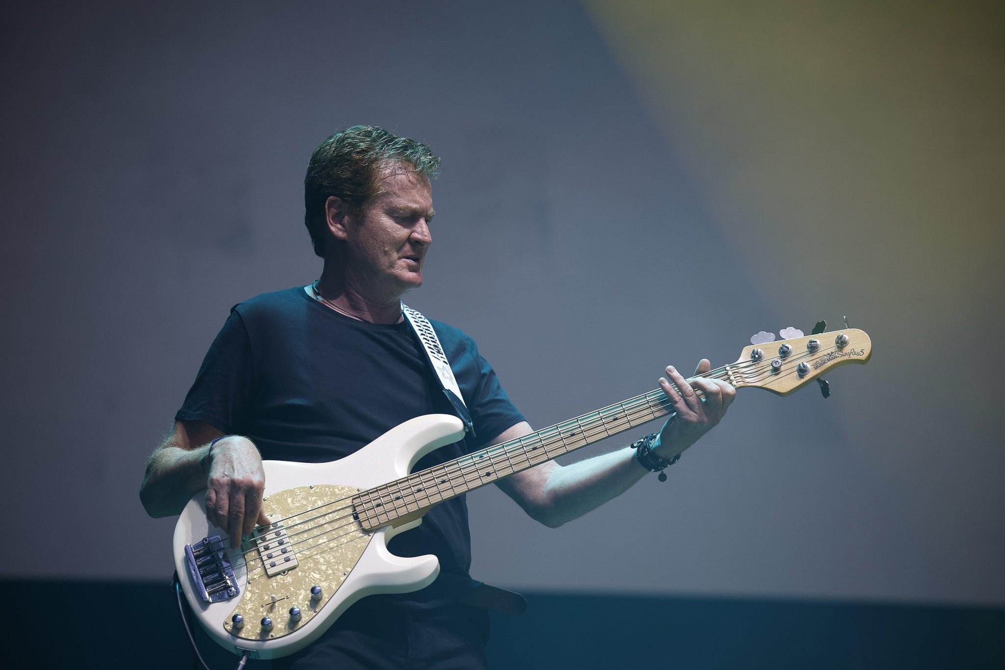 Ignacio Izcoa, al bajo, en La Magdalena.