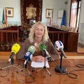 La alcaldesa de Castro, Susana Herrán, esta mañana.
