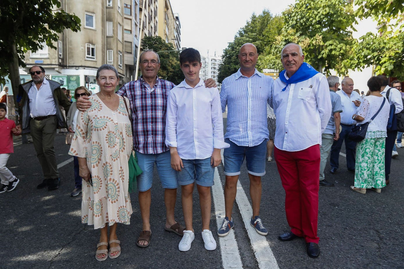 Isabel Gómez, Luis Velar, Diego Velar, Rubén Velar y Jesús Molleda.