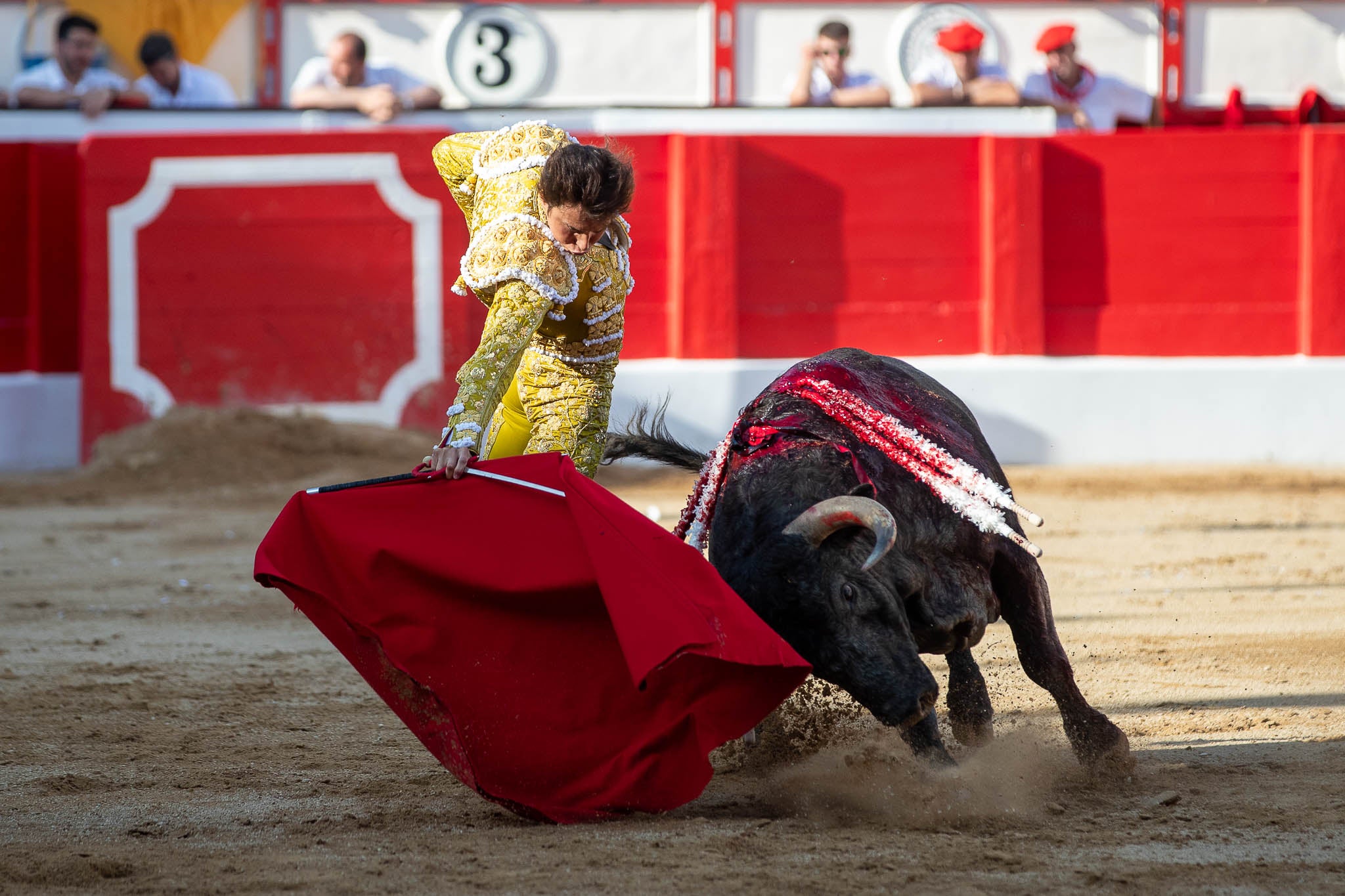 Derechazo de Roca Rey.