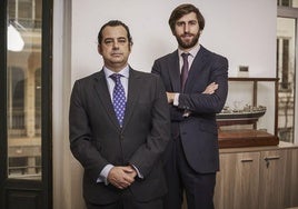 Javier Ferrer Muñoz-Seca, presidente ejecutivo del Grupo; y Gonzalo Pérez Maura, CEO del Grupo Pérez y Cía (derecha).