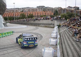 Un participante, en el tramo del Palacio de los Deportes en 2024.