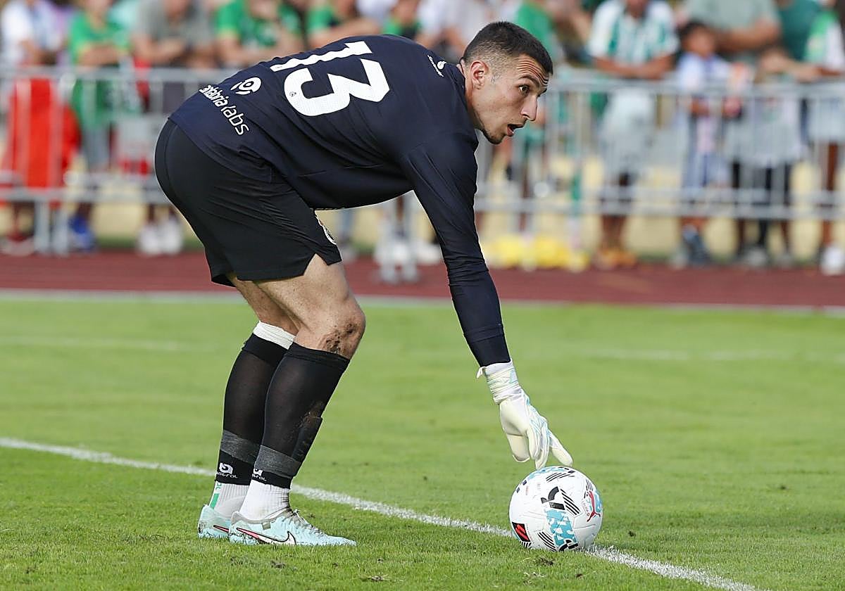 Plamen Andreev, durante su debut con el Racing en La Maruca.