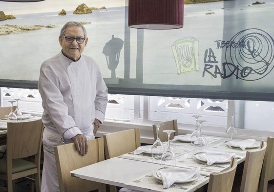 Mariano, en uno de los comedores de la Taberna La Radio, en una foto realizada en el año 2018.