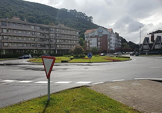 Rotonda El Progreso, en Santoña.