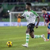 Suleiman Camara, en el partido de la pasada temporada frente al Huesca.