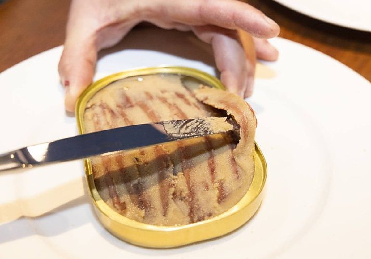 Anchoas con mantequilla de Conservas Catalina, de Santoña