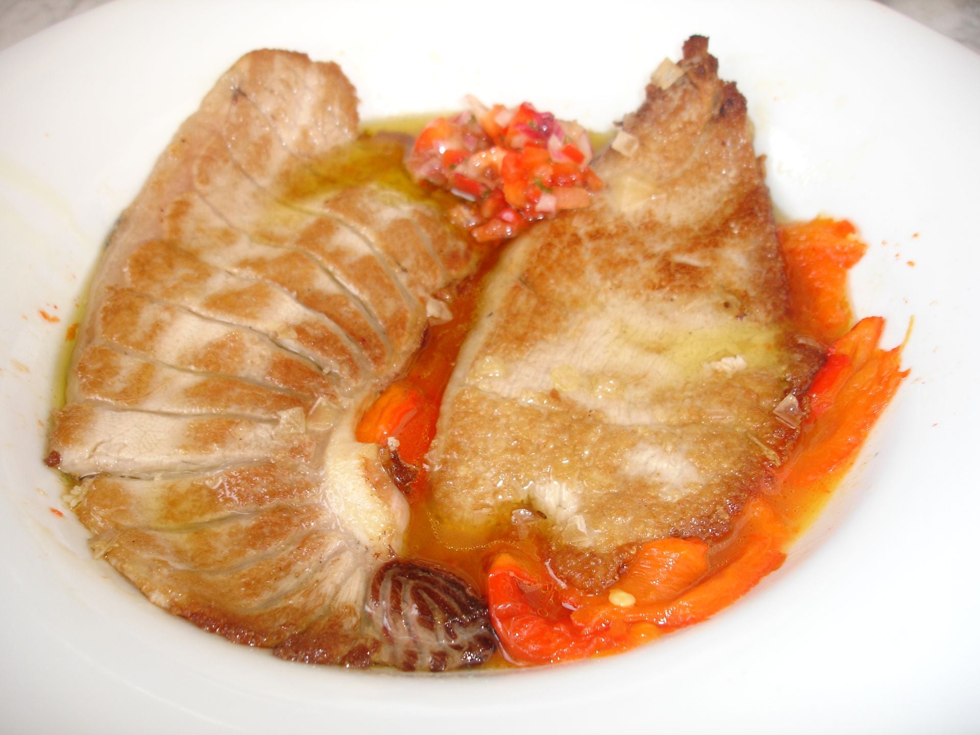 Ventresca de atún rojo. 