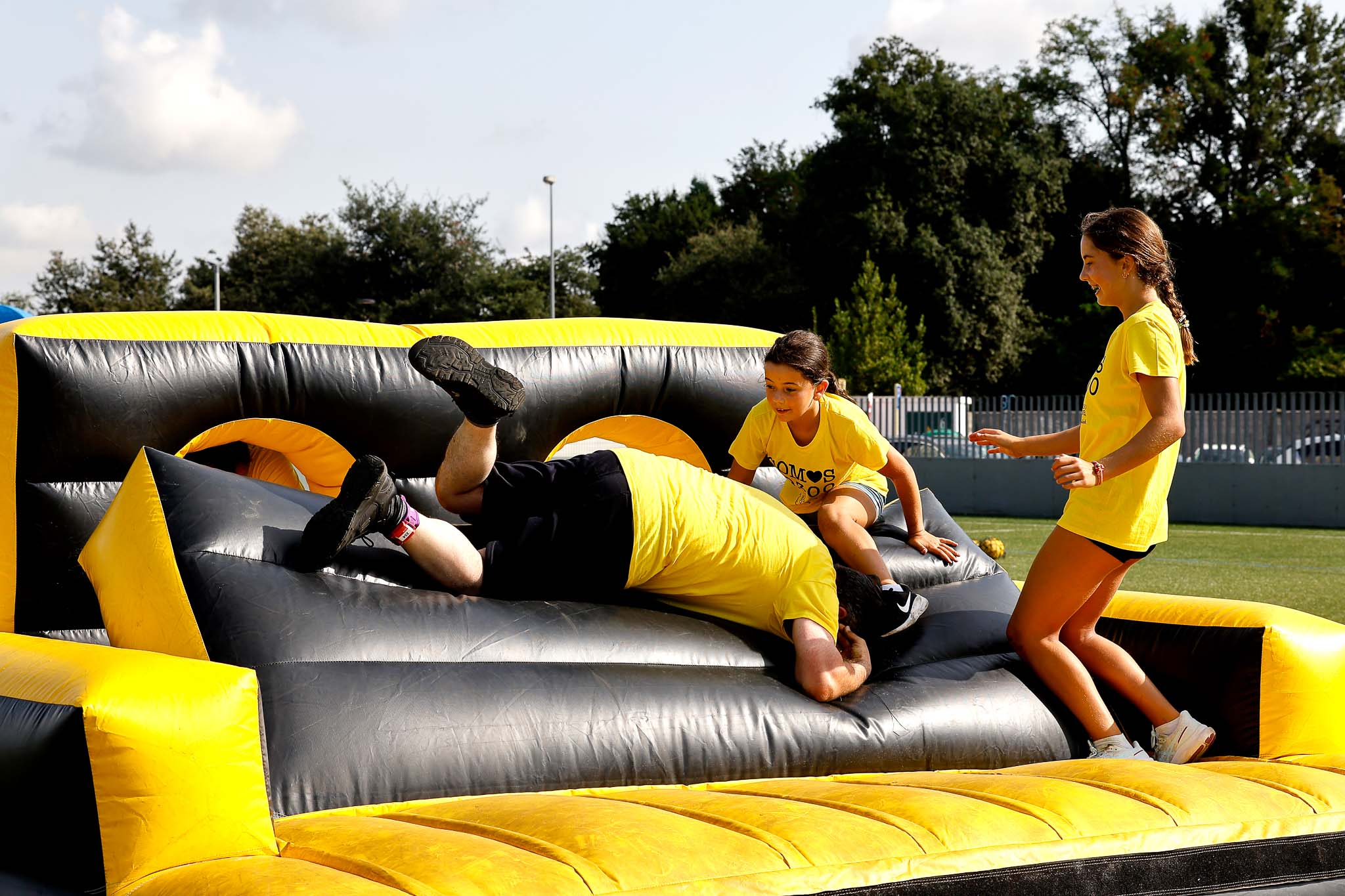 Las familias se lo pasaron en grande este sábado. 