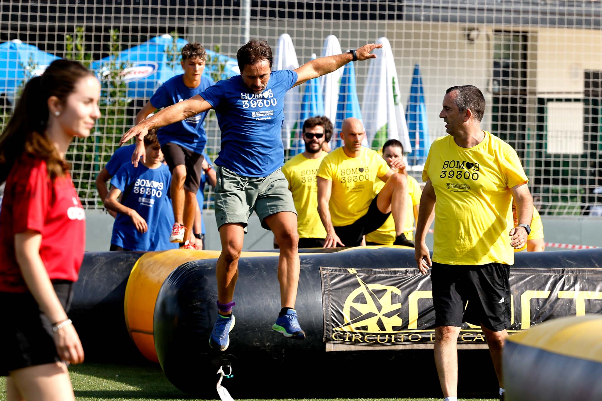 Los saltos y las carreras estuvieron muy presentes.