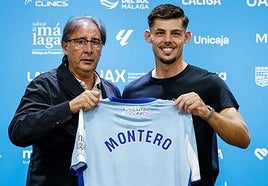 Loren Juarros y Javi Montero, durante la presentación.