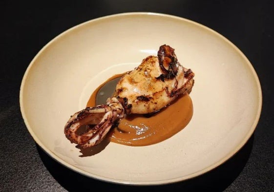 Este plato es una elaboración del restaurante Alejandro Serrano, de Miranda de Ebro.