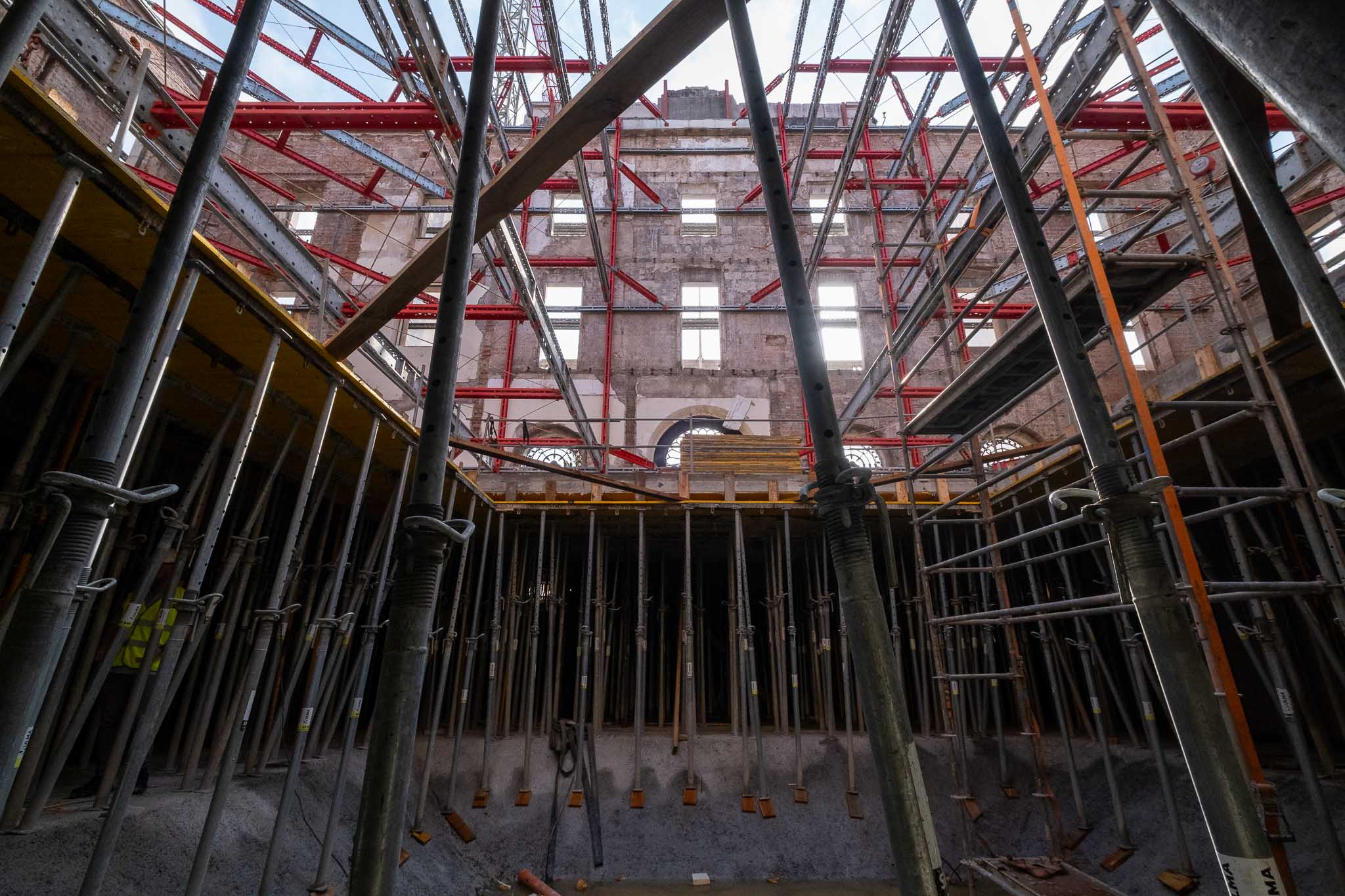 Preparado el sotamo para el hormigonado.