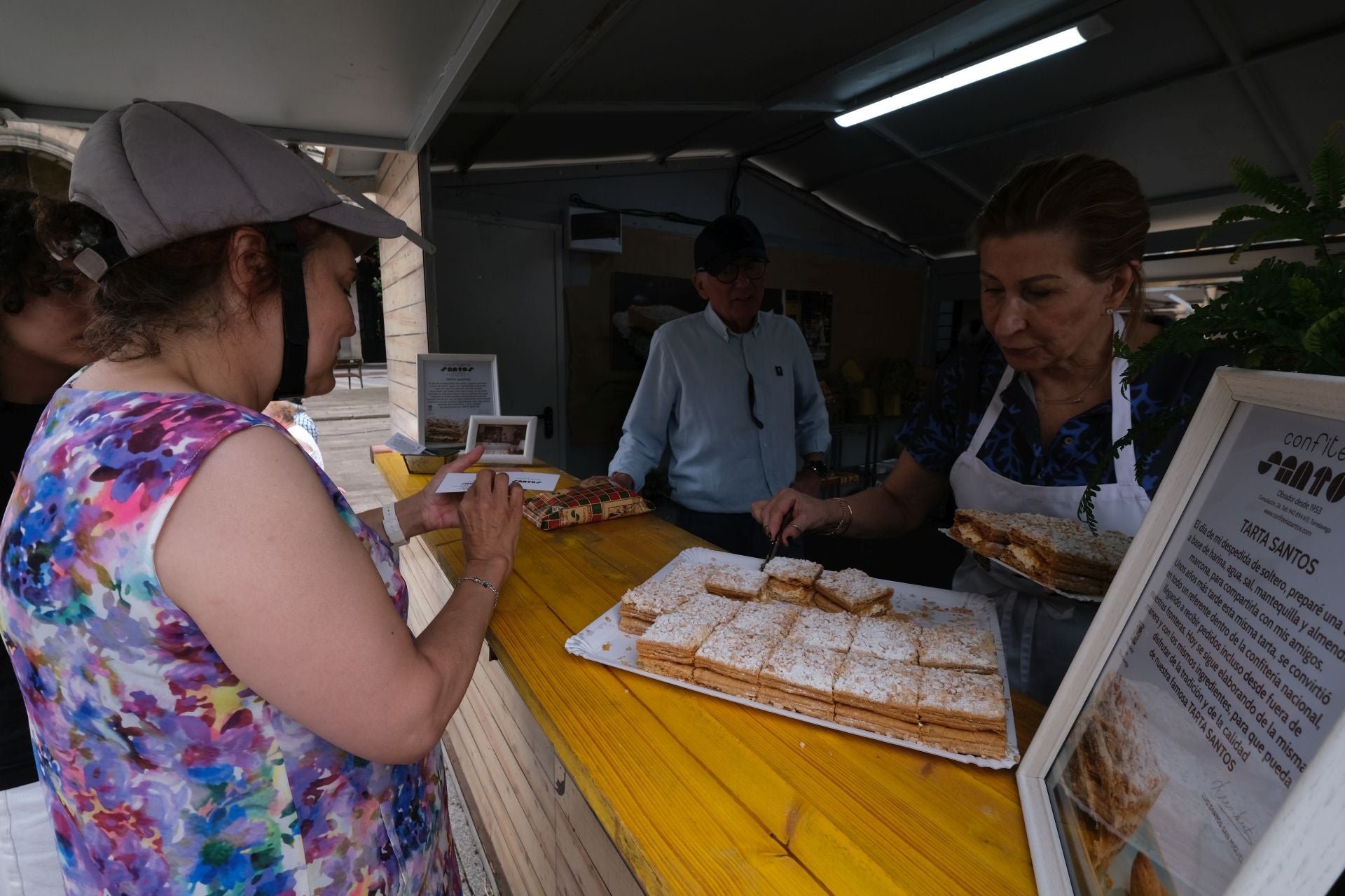 La clásica tarta Santos, un manjar que nunca pasa desapercibido. 