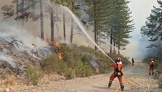 Evacuados los montañeros del refugio de Collado Jermoso