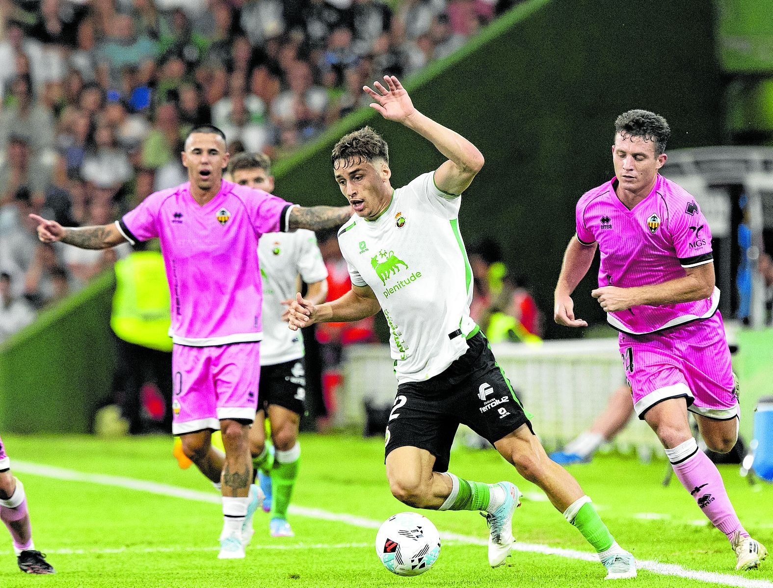 Jorge Salinas, durante el partido del sábado ante el Castellón