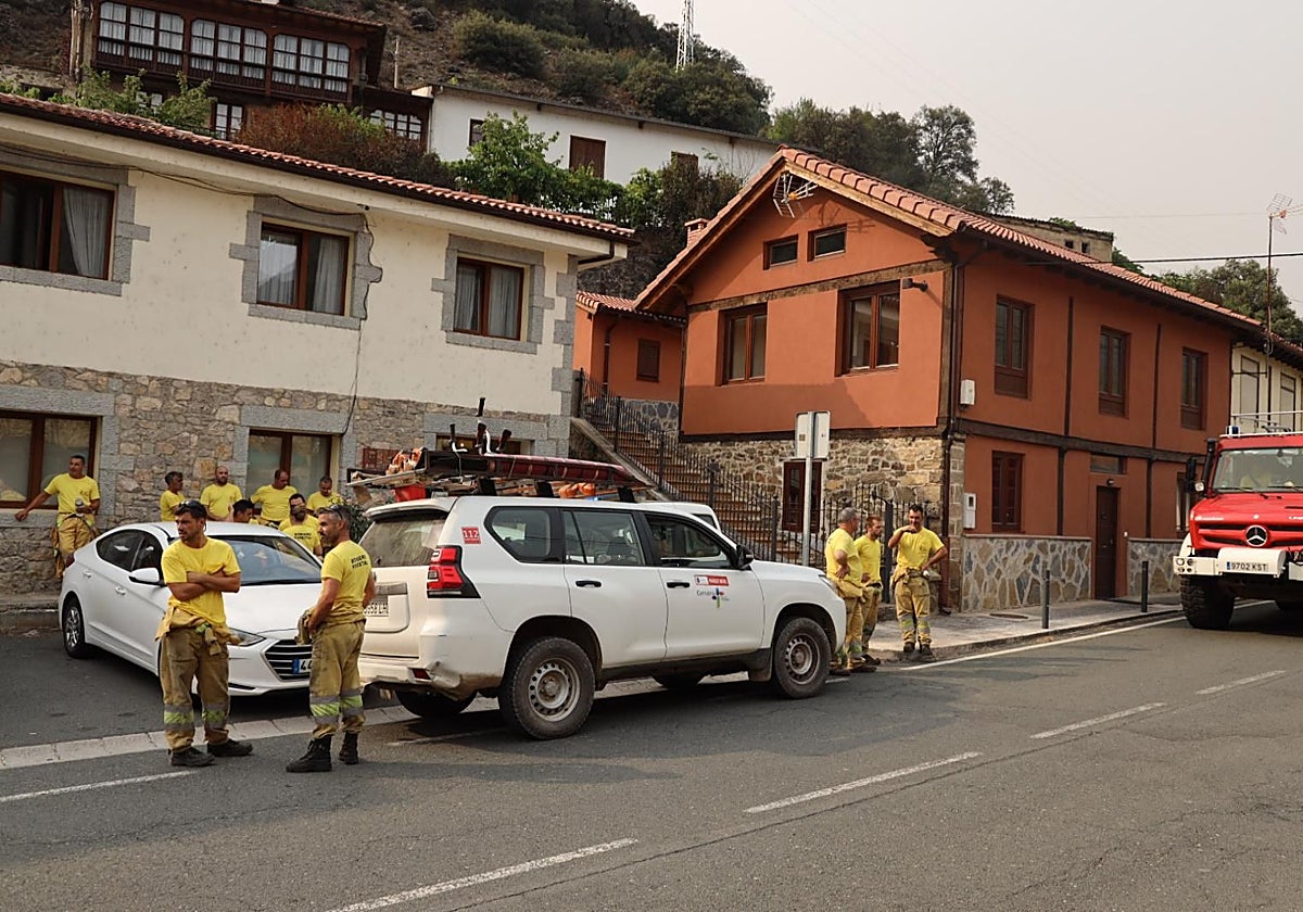 Así se encuentra el Puesto del Mando Avanzado (PMA) en Vega de Liébana.
