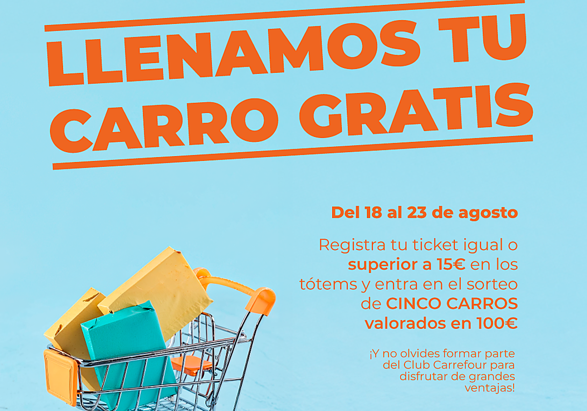 Se puede participar con un ticket de compra igual o superior a 15€