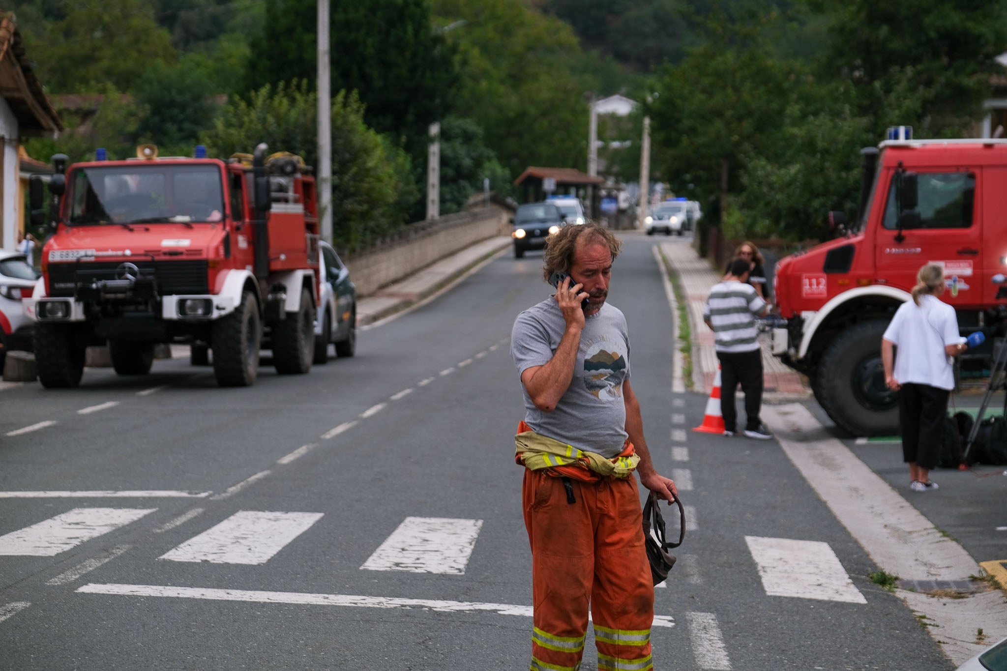 Los diferentes efectivos se encuentran preparados por si se necesita su actuación.