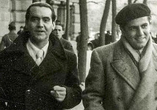 Una de las últimas fotografías de Lorca y Rapún.