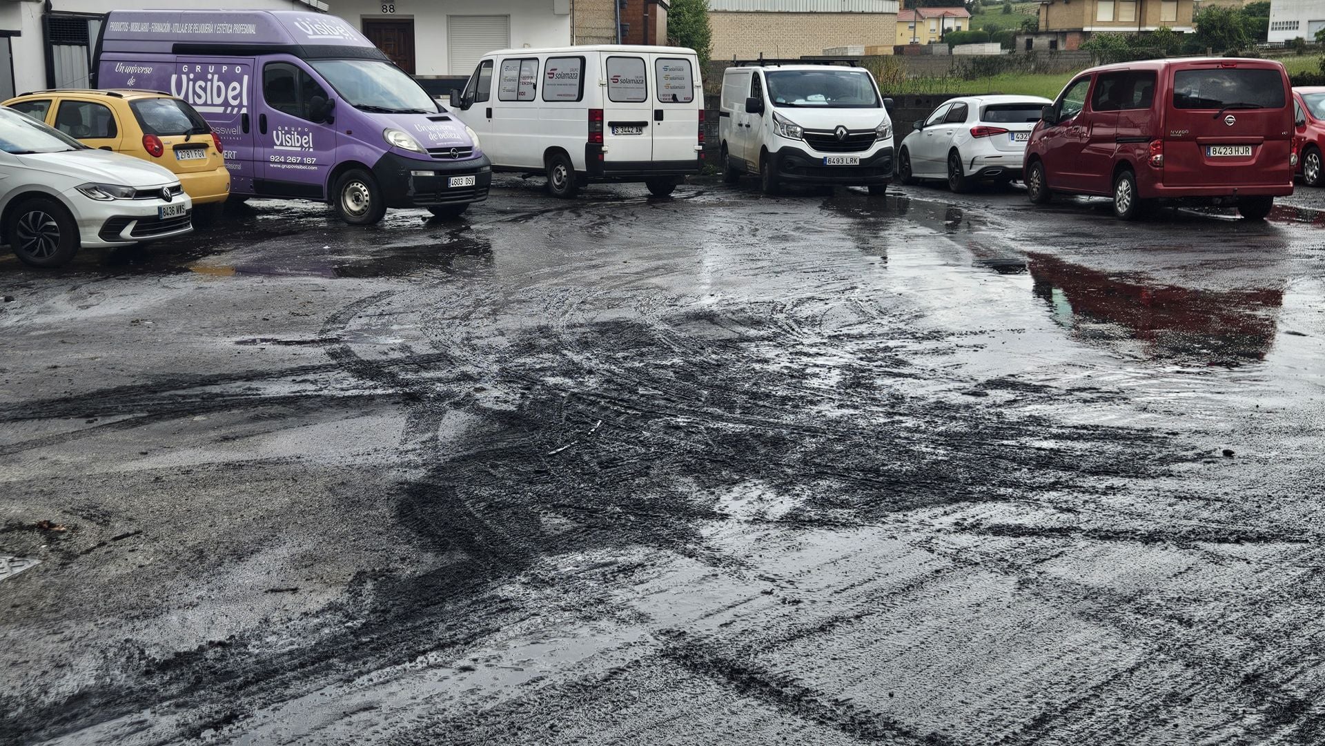 También en La Albericia, estado en que quedó parte de la calle La Gloria