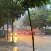 «Vimos como se inundaba poco a poco la calle del hospital Valdecilla»