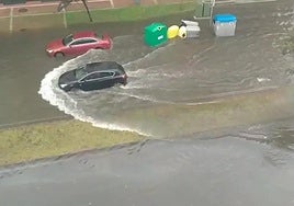 Imágenes de las inundaciones en el barrio de El Alisal.