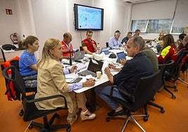 Los integrantes del Cecop durante una de las reuniones.