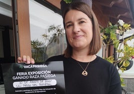 Ana Rubio, representante de la vaca pasiega.