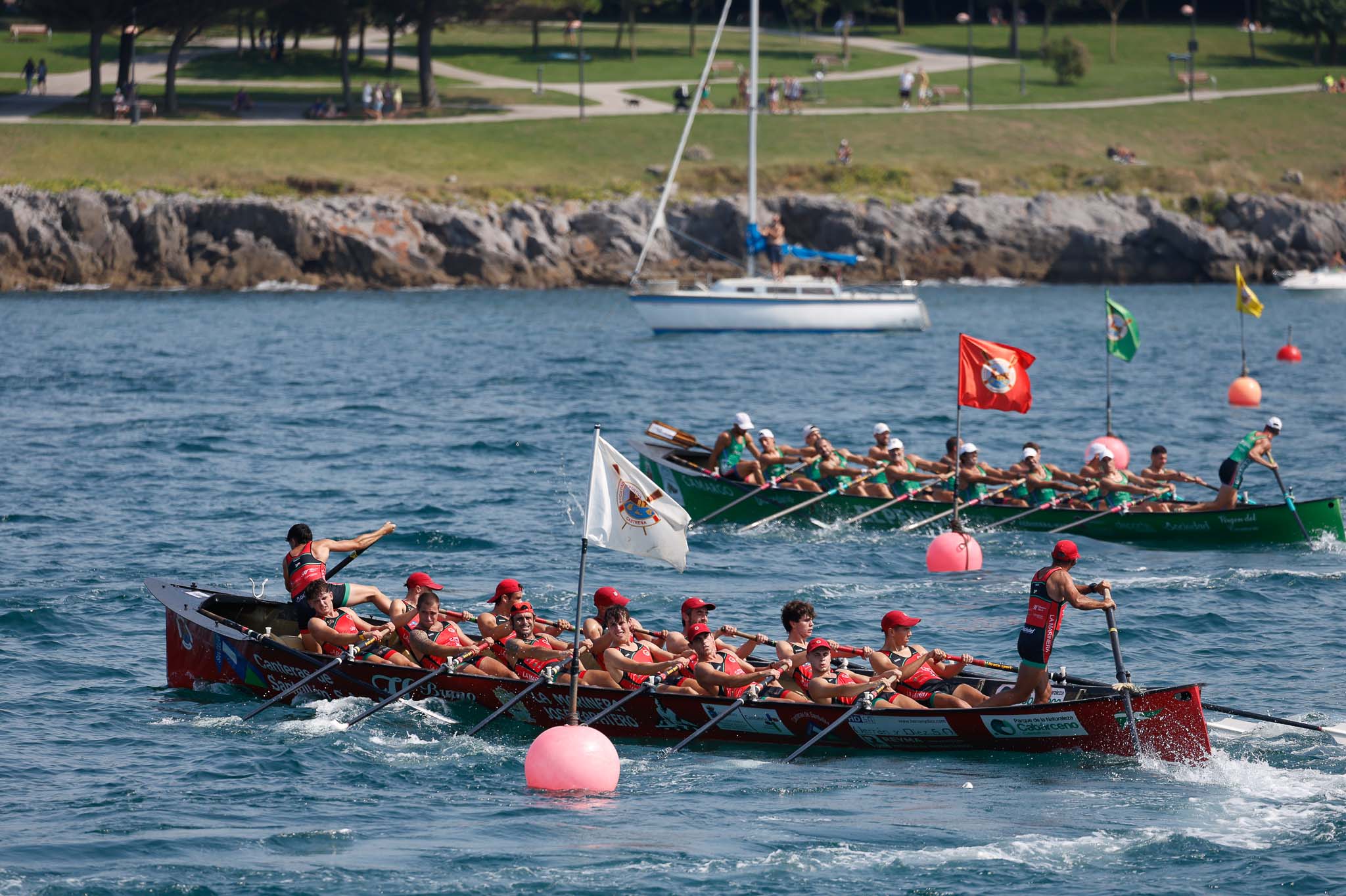 La Marinera, en plena maniobra en una de las ciabogas.