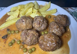 Albóndigas de carne 100% de raza tudanca.