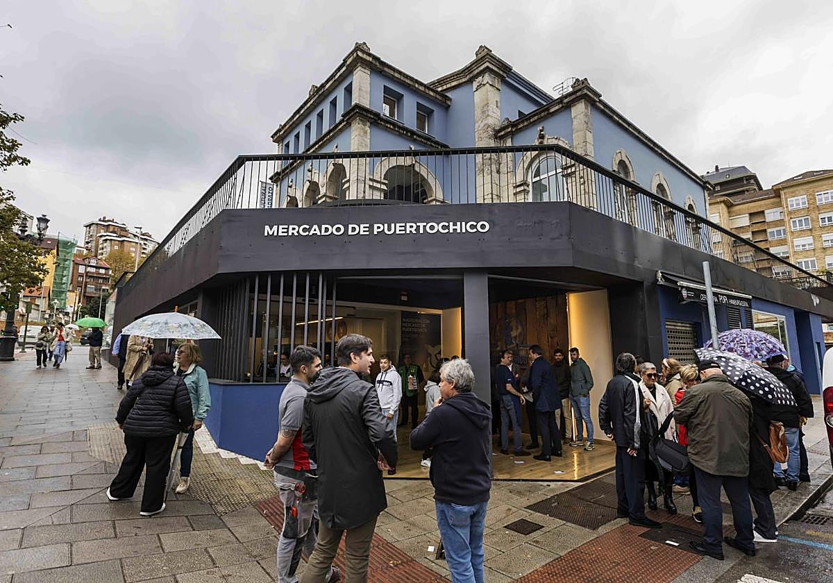 El Mercado de Puertochico, el día de su inauguración tras los trabajos de reforma, el pasado octubre.