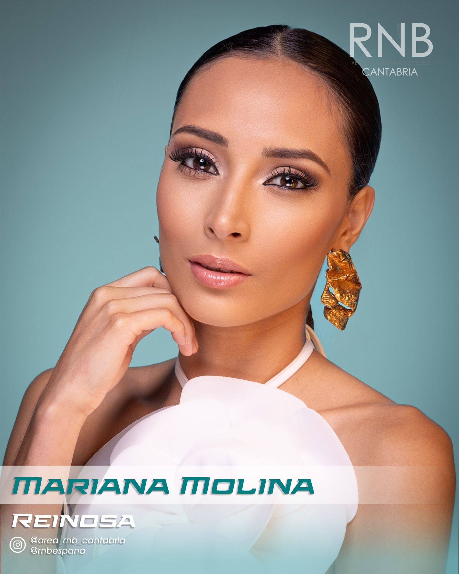 Mariana Molina, de 27 años, defenderá a Reinosa en la gala del 8 de noviembre. Mide 1,76, trabaja como operaria de producción y cursó Bachillerato.