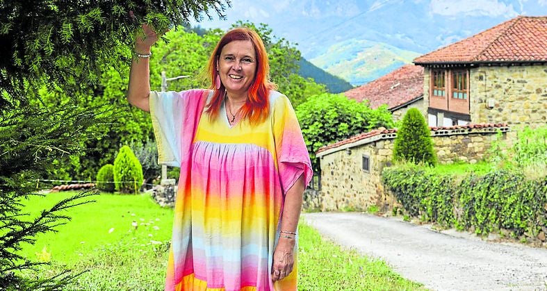 Isabel Volders, en un rincón de San Pedro de Bedoya.