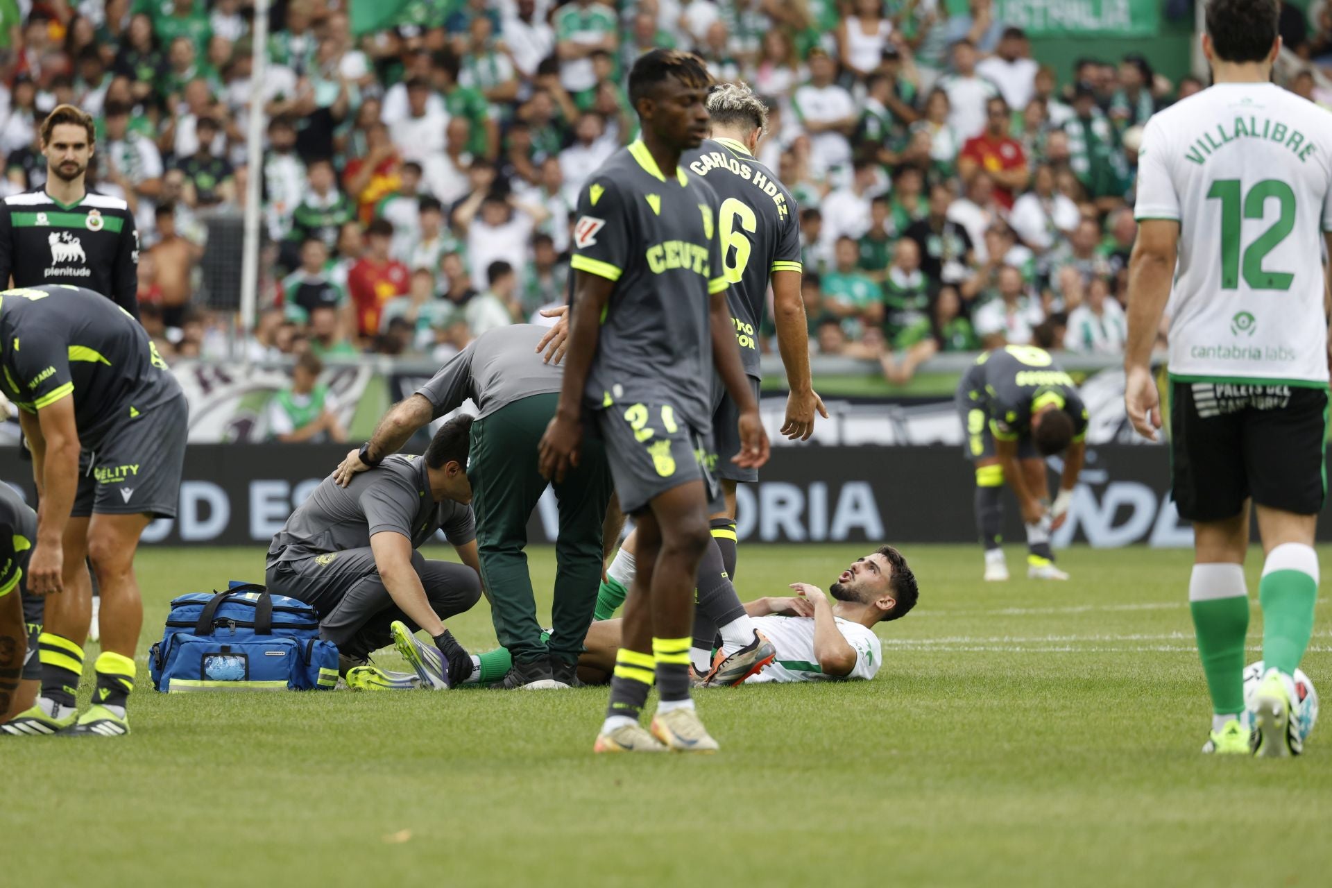 Los servicios médicos atienden a Andrés Martín