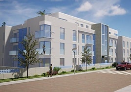 Infografía de las viviendas que construirá Sidecan en Soto de la Marina, Bezana.