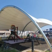 Nueva cubierta del parque infantil de Cicero.