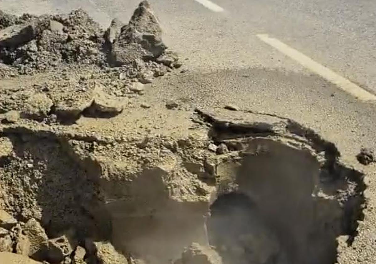 La rotura de una tubería de gas en Castillo Siete Villas obliga a los vecinos a clausurar sus casas