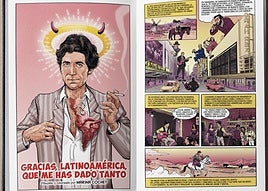 Interior de la publicación con páginas ilustradas por Marina Cochet